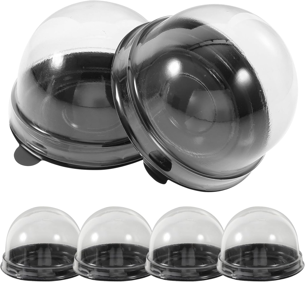 50pcs Cake Packaging Boxes Baking Carrier for Muffins Round Dessert Boxes Cupcake Individual