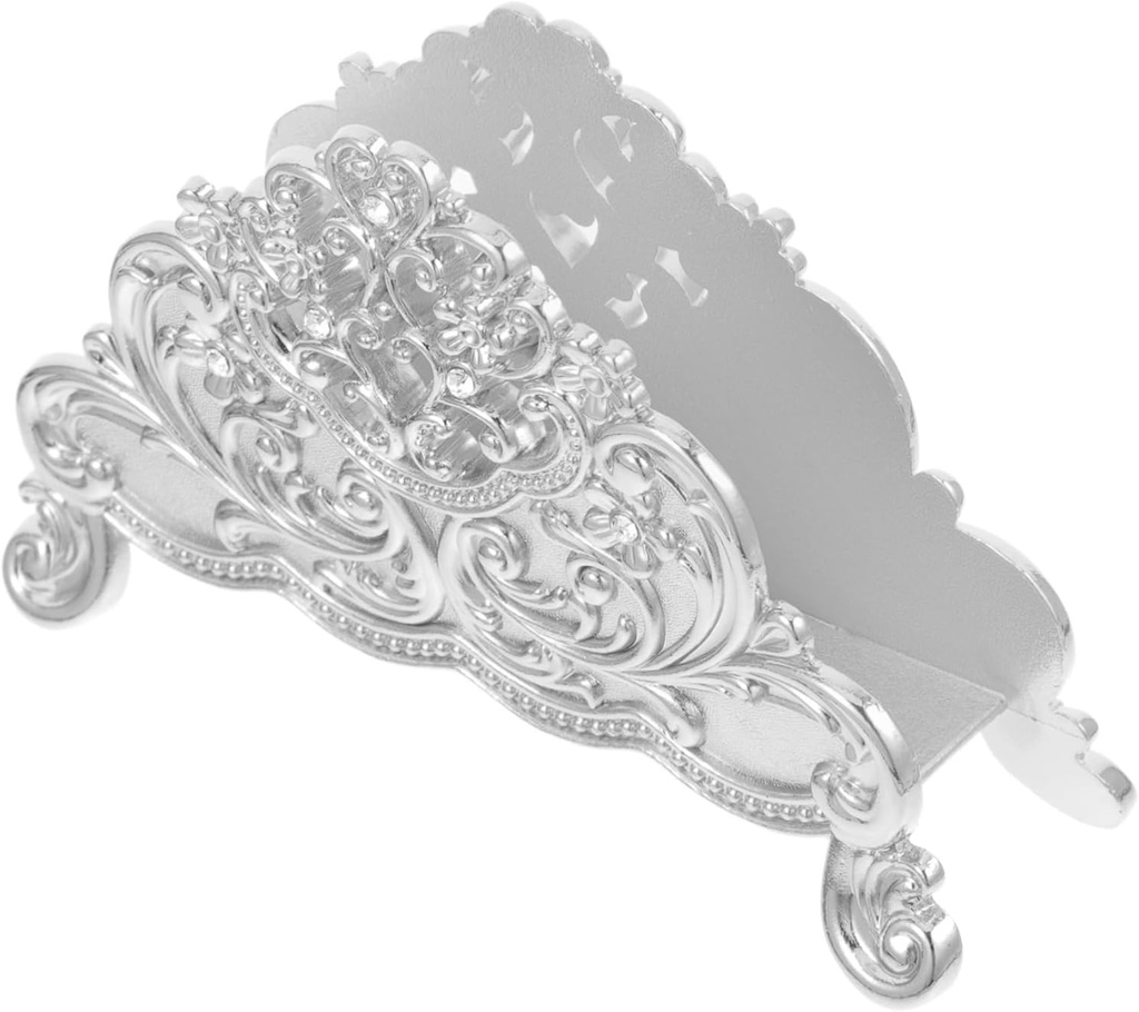 Freestanding Napkin Holder for Kitchen Retro Aluminum Alloy Tissue Dispenser Versatile Table Accessory for Home Restaurant and Bar Smooth Edges for Safe Use