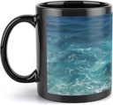 The Deep Blue Sea Travel Mug Ceramic Large Ceramic Coffee Mugs with Handle, Porcelain Mugs- Perfect for Coffee Tea Espresso Other Beverages