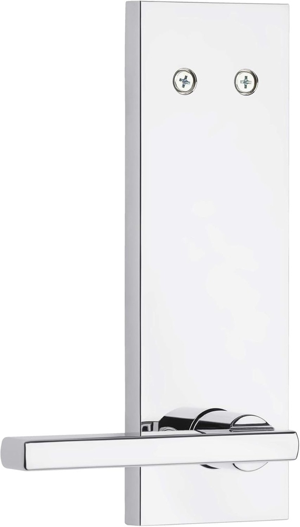 Kwikset 973HFLSQF-26 Dummy Interior Halifax Lever Trim with Square Full Escutcheon Bright Chrome Finish