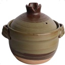 Cute Ceramic Casserole Dish, Round Heat-Resistant Clay Soup Pot, Slow Cooker for Stew, Rice, and Soup, Versatile Hot Pot, Microwave & Gas Safe (0.8L, 1.2L, 1.6L, 2.2L)