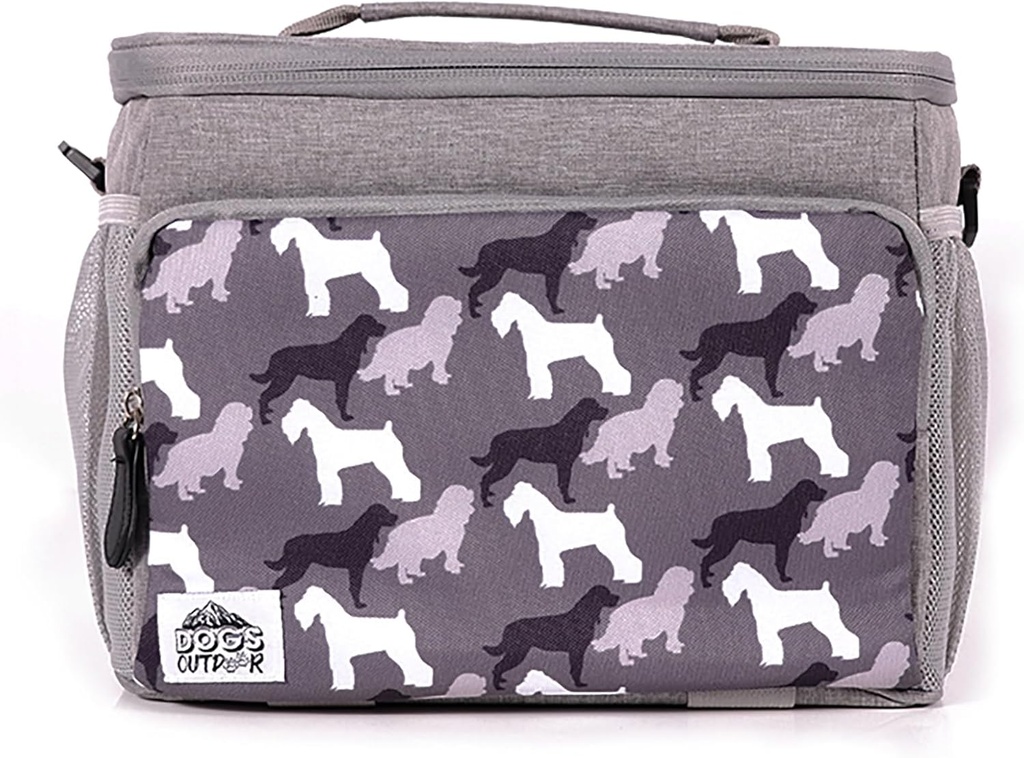 BiggDesign Cats Heat Insulated Bag, Cooler Lunch Box, Waterproof and Leakproof Insulated Lunch Bags for Men and Women, Picnic Cooler Bags, Adult Lunch Boxes, 10 L, Gray