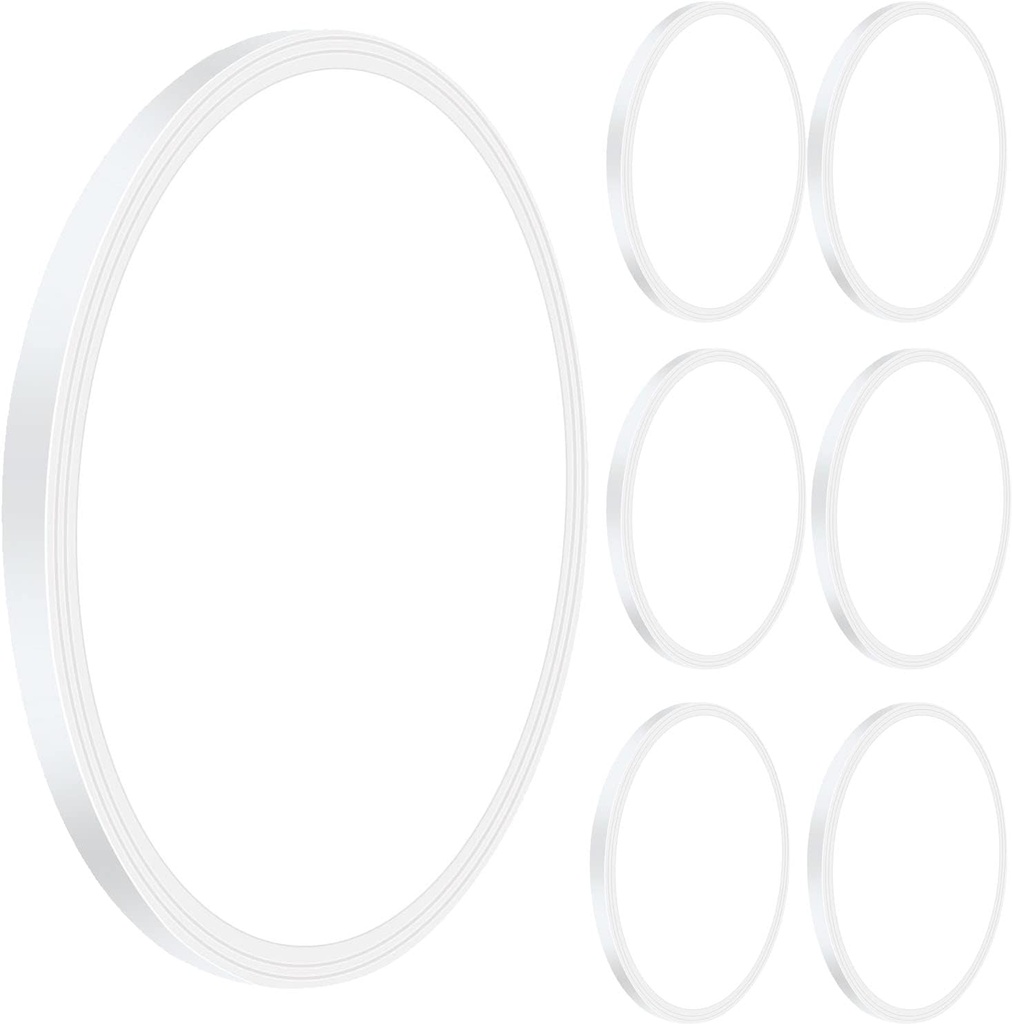 6Pack 2800LM Flush Mount LED Ceiling Lights,White 24W Slim Ceiling Light Fixture Round Day White 6000K Thin Round Flat 9Inch Ceiling lamp 120V Surface LED Ceiling Light 250W Equivalent