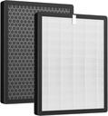 2 Pack KQ-36/KQ-36A Filter Replacement Compatible with Aucleia KQ-36 Air Purifier Larger 3-Stage Filtration for 99.97% Particle Reduction Dust Pets Hair Smoke Odor for Home Large Room 2,100 Ft²