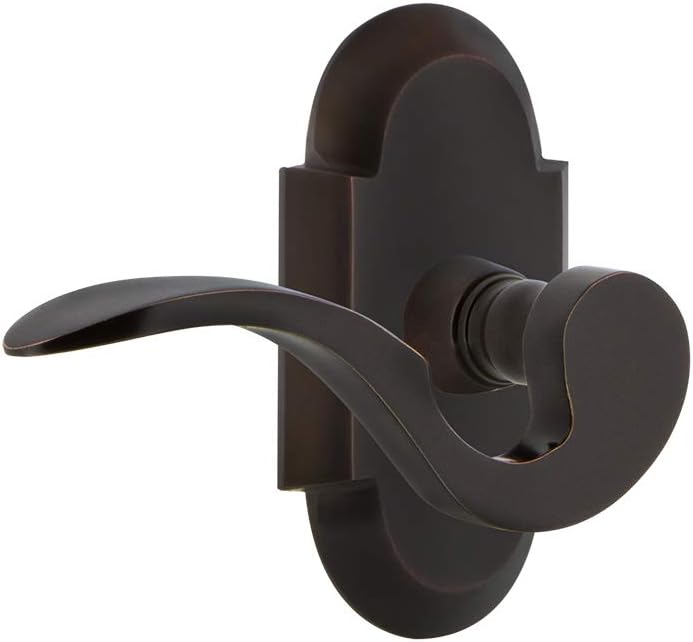 Nostalgic Warehouse Cottage Plate Passage Manor Lever in Timeless Bronze