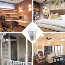 Bluex Bulbs 8 Pack BlueX 3W G14 LED Light Bulb 4000K Cool White - 25W Equivalent - E26 Base 120V - Small Night Light Bulbs for Bedroom, Ceiling Fan, Table Lamp, Kitchen, Pendant Fixtures, Dinning Room