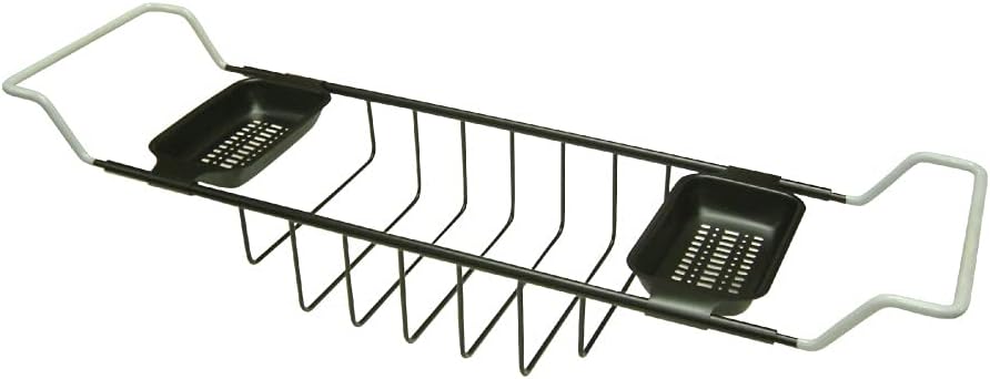 [BRSWIYQOA56G23D2] Kingston Brass CC2155 Vintage Claw Foot Bath Tub Shelf, 26", Oil Rubbed Bronze