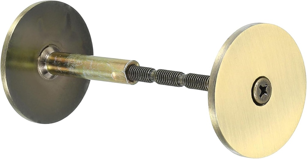 PATIKIL Door Knob Hole Cover Plate, 1 9/16" Dia. Deadbolt Cover Plate Door Hole Filler Plate for 1 1/32" to 1 3/8" Holes, Bronze