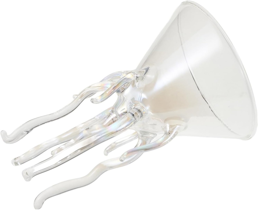 Luxshiny Unique Wine Goblets Creative Martini Cup Cocktail Glasses Reusable Glass Cups for Parties Weddings Decorative