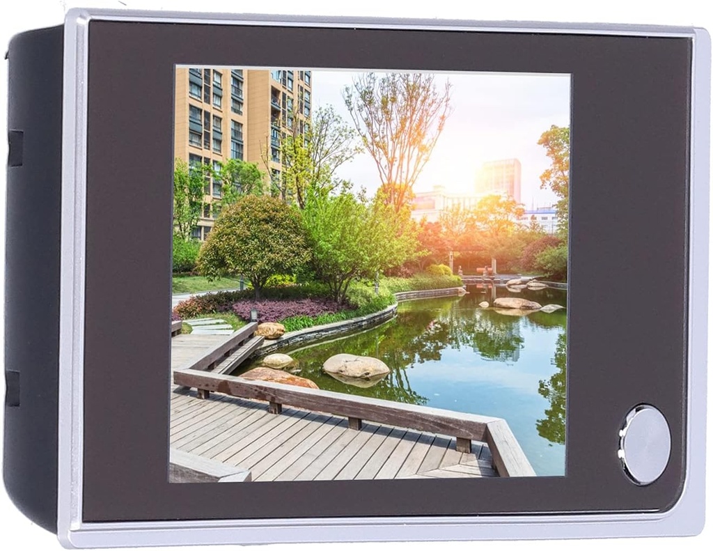 FLEXMAN 3.5Inch LCD Screen Digital Doorbell, 120° Angle Viewer 24Hour Digital Peephole Door Viewer, Mini HD Smart Security Camera for 1.4~3.9 Thickness Door