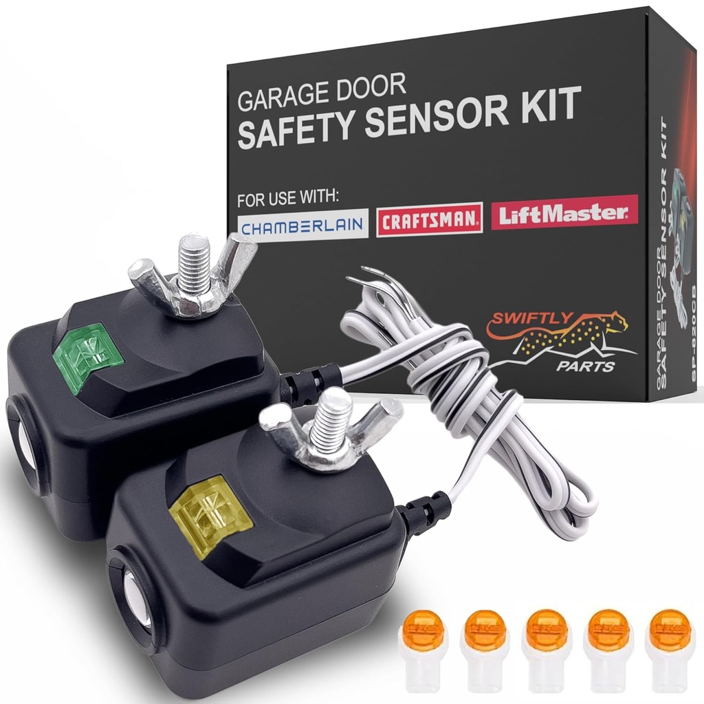 Garage Door Opener Safety Sensors Replacement for Chamberlain 820CB Liftmaster 041-0136 Craftsman Electric Infrared Photo Eye Sensor Beam Kit