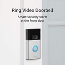 Like-New Ring Video Doorbell – 1080p HD video, improved motion detection, easy installation (2020 release) – Satin Nickel