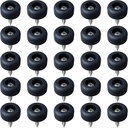 Gluposti 25 Cutting Board Feet with Stainless Screws, 1/2" Soft Non-Slip Rubber Bumpers for Cutting Boards & Electronics