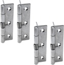 Spring Hinge Self Closing 4 Inch Length Stainless Steel, Loaded Hinges for Cabinets and Doors - 4pcs