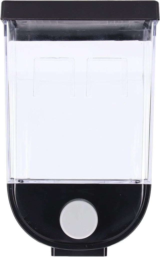 Square Dry Food Dispenser, Large Capacity Transparent Wall Mounted Grain Storage Container with Lid ABS Laundry Bead Cereal Dispenser for Rice Seeds Laundry Beads (1.5l)