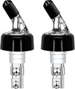 2Pcs Liquor Bottle Pourers Wine Pourers 1oz Measured Liquor Pourers liquor Dispenser Bartender Pourer for Alcohol Tequila Cocktail Whiskey Home bar