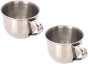 Steel Cups Rustproof Drink Cup for Milk Juice Tea Mini Sake Small Tea Mug 70ml Clear