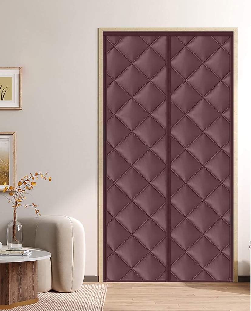 Magnetic Thermal Insulated Door Curtain, Durable and Thickened Oxford Cloth Material, Convenient Access, Automatic Closing, Windproof, Rainproof, Soundproof, Suitable for Doors