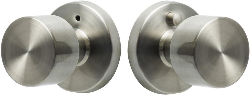 Sure-Loc Hardware BG102 32D Bergen Privacy Knob, Satin Stainless
