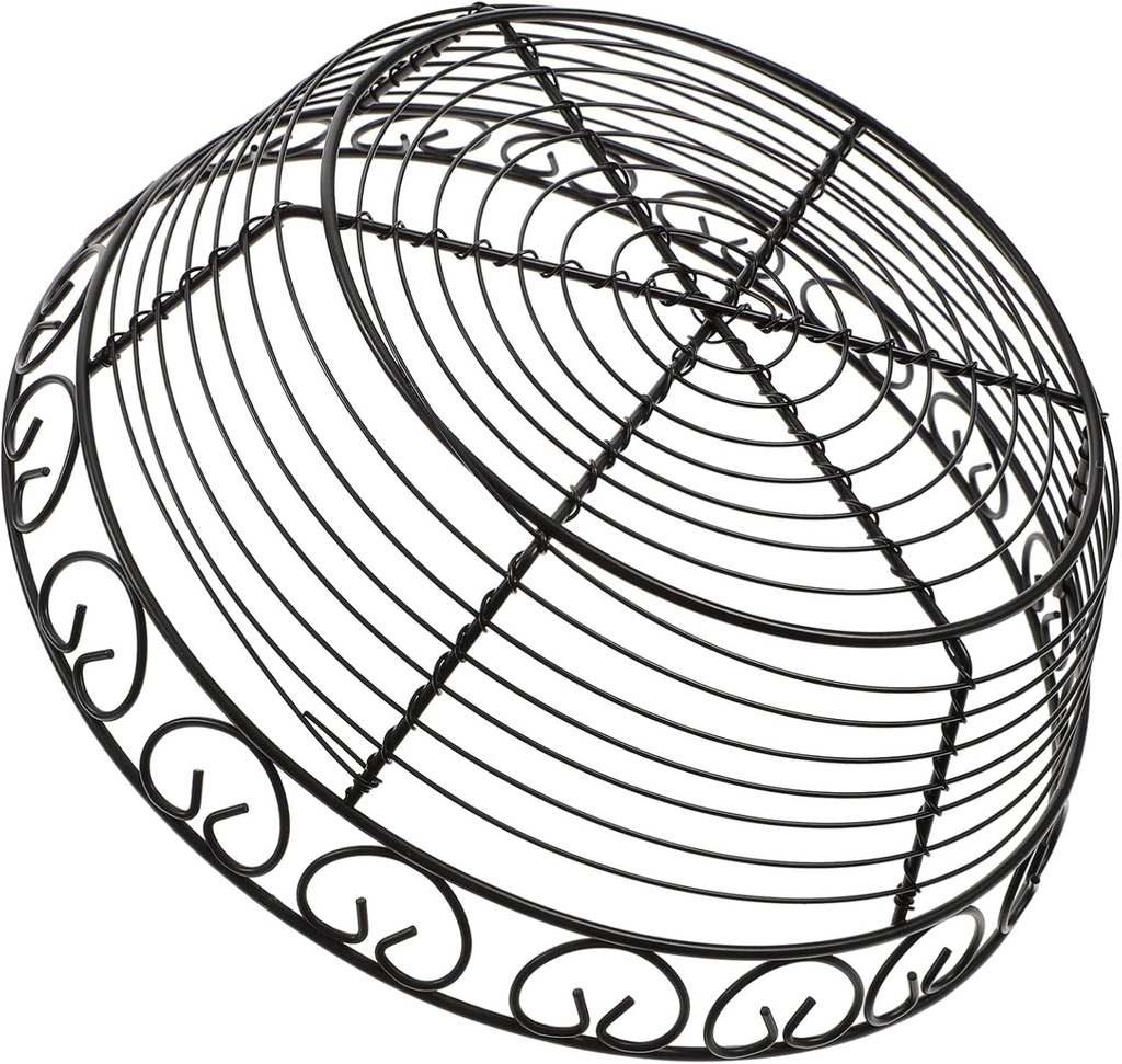 Iron Bread Basket Pantry Baskets Kitchen Double Storage Fruit Vegetable Holder