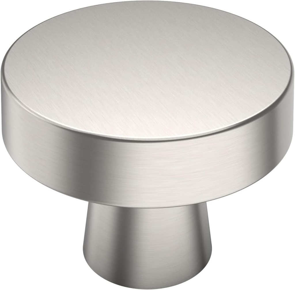 1-1/4 Inch 10 Pack Brushed Satin Nickel Cabinet Knobs for Kitchen, Dresser & Cabinets