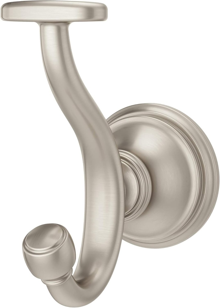 Pfister, BRH-TB0K, Tisbury Double Robe Hook, Brushed Nickel