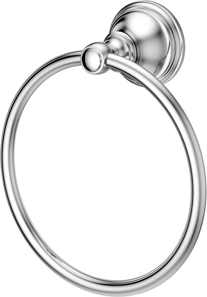 Pfister, BRB-TB0C, Tisbury 6-3/16" Wall Mounted Towel Ring, Polished Chrome