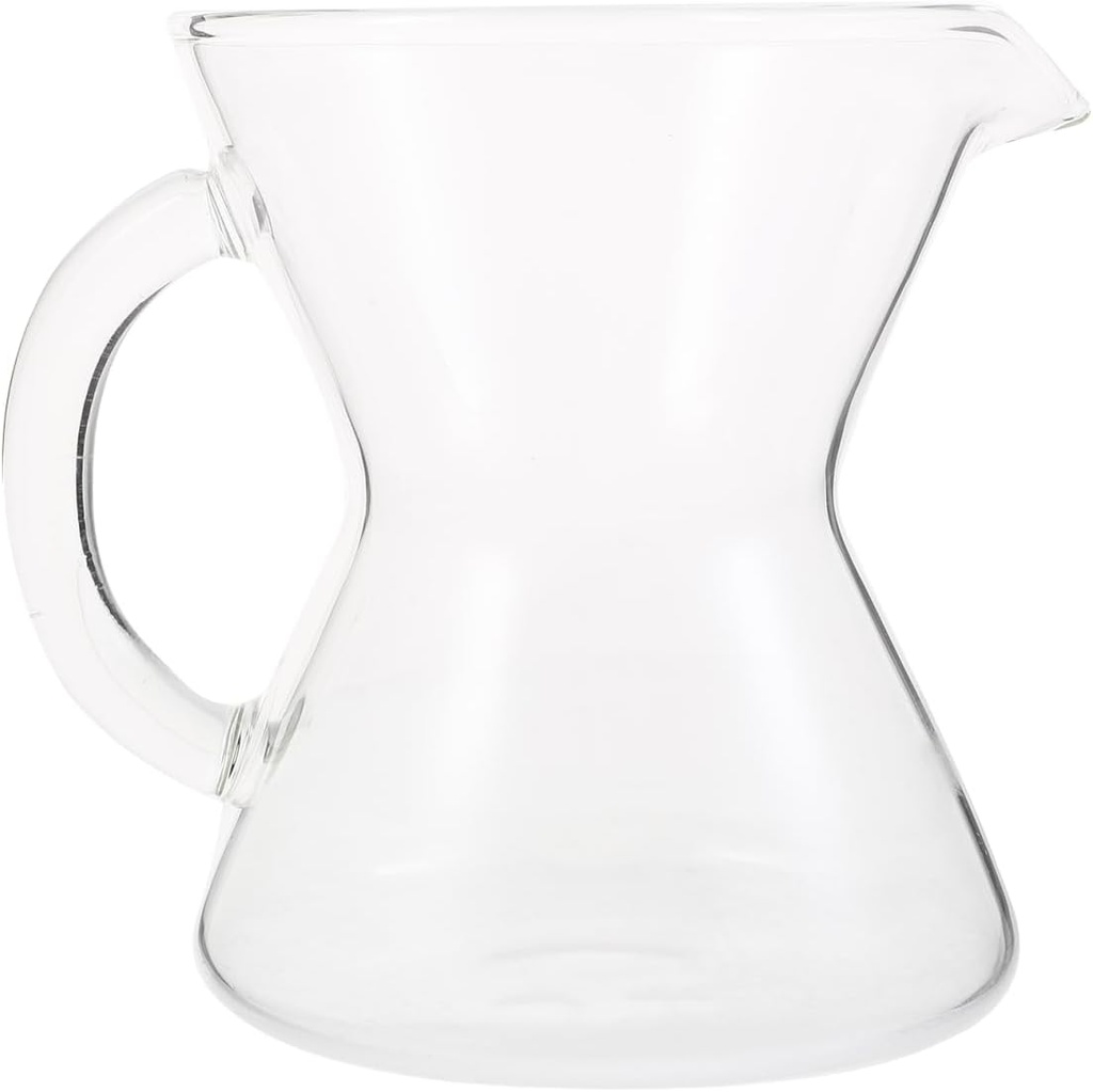 PRETYZOOM Stylish Glass Pitcher Heat-resistant Cold-resistant Mini Coffee Pot for Tea Juice