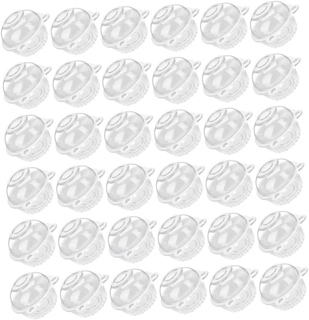 CHILDWEET 100pcs Cupcake Containers Cake Boxes Handles Sandwich Containers for Baking Party Office Picnic