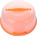 Transparent Portable Cake Box Food Grade Plastic Carrier with Locking Lid Reusable Cake Holder for Baking and Storage