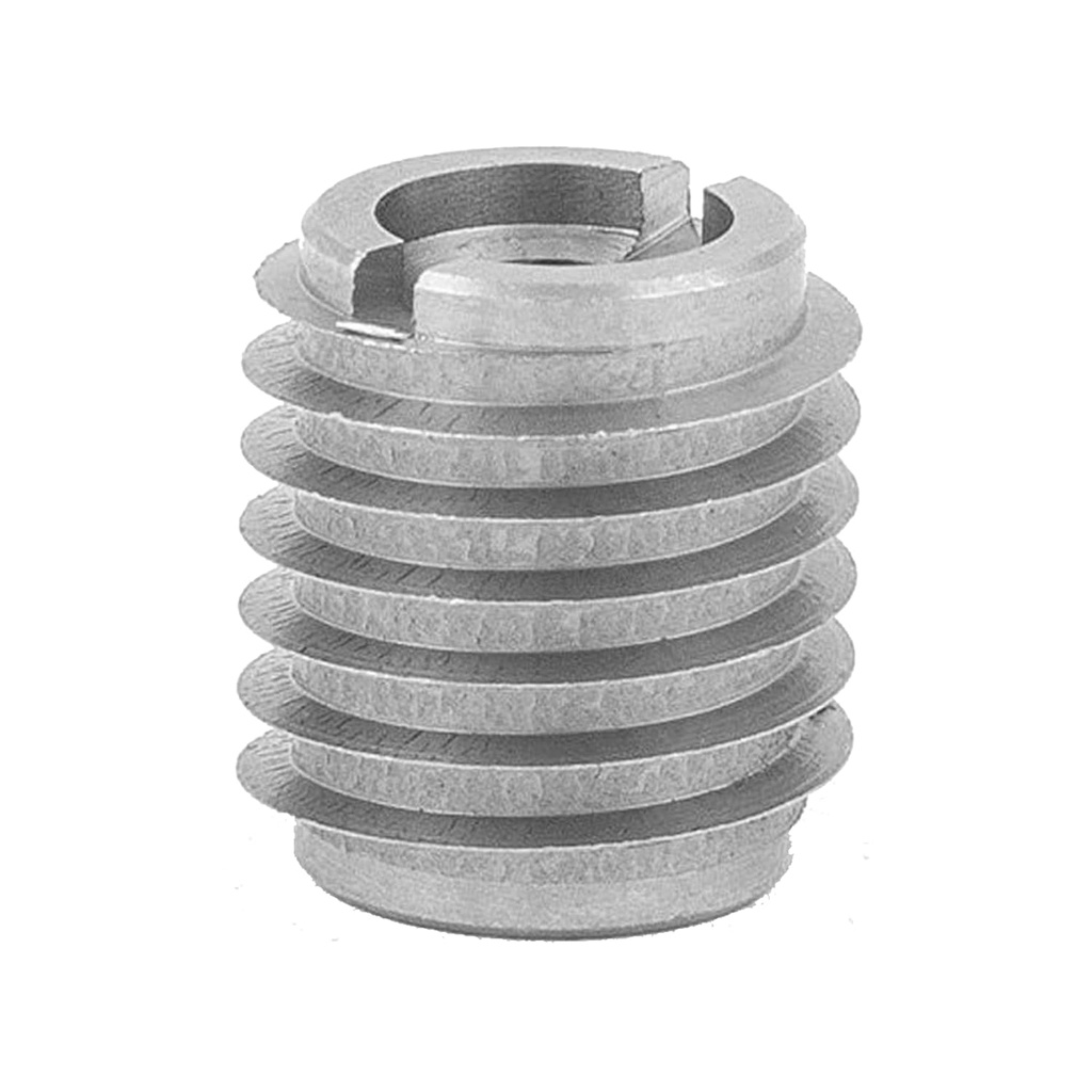 E-Z Lok 400-4-CR 400-4 Threaded Insert, Stainless Steel, 0.500" L, Knife Thread, 1/4"-20 Internal Threads, 0.625", 18-8 Stainless Steel (Pack of 10)