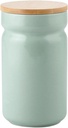 MagiDeal Coffee Canister Cookie Jar Multipurpose Tea Storage Coffee Bean Storage Container Porcelain Canister for Snacks Cereal Spice, green 1100ml