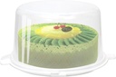 Youngever Plastic Cake Carrier, Clear Cake Container, 12 Inch Cake Carrier with Lid, Cake Storage, Cake Keeper