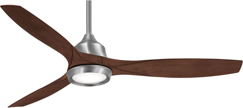 Minka-Aire F749L-BN Viper 60" Ceiling Fan with LED Lights, Brushed Nickel
