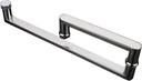 Shower Door Handles for Bathroom Glass Door | Replacement Sliding Glass Doors Handle Sets |Bathrooms Kitchen 304 Stainless Steel Hardware Accessories (Size : 225mm+425mm)