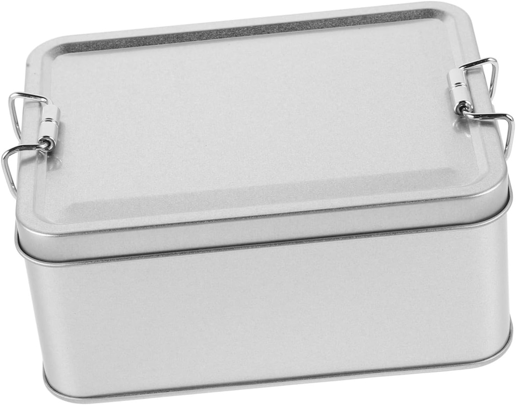 Vintage Tinplate Storage Box for Cookies Candy and Snacks Sized Organizing for Weddings Parties and Versatile and Stylish Container