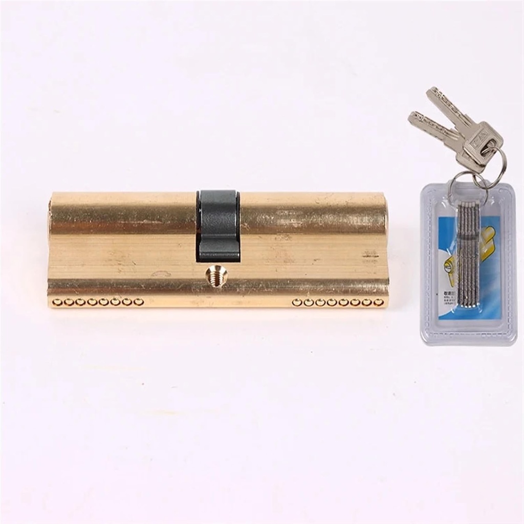 Door Lock Cylinder Household AB Safety High Security Double Side Opening of All Copper Cylinder for Furniture 1Pcs(95mm32.5-62.5)