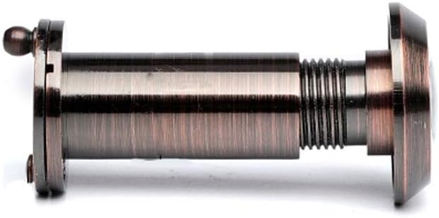 Copper Peephole HD Optical Wide-Angle Door Camera Anti-Theft Door Cat Eye Anti-pry Glass Lens with Cover Home Security System (Color : A-35-55mm)