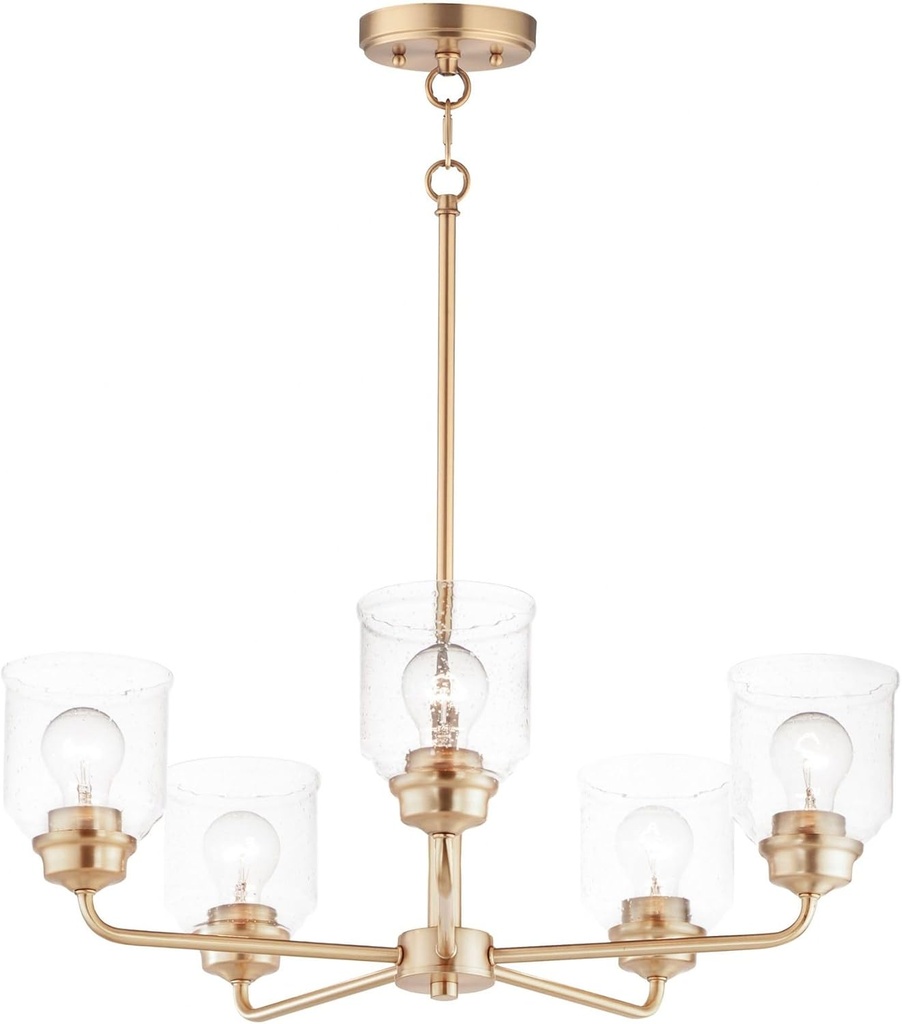 Maxim Acadia 5 Light Chandelier with Heritage Finish