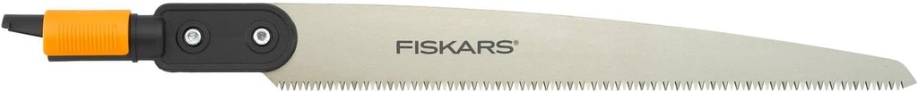Fiskars Straight Saw for Small Sawing Jobs, Tool Head, Length: 52 cm, Hardened Steel, Black/Orange, QuikFit, 1000692