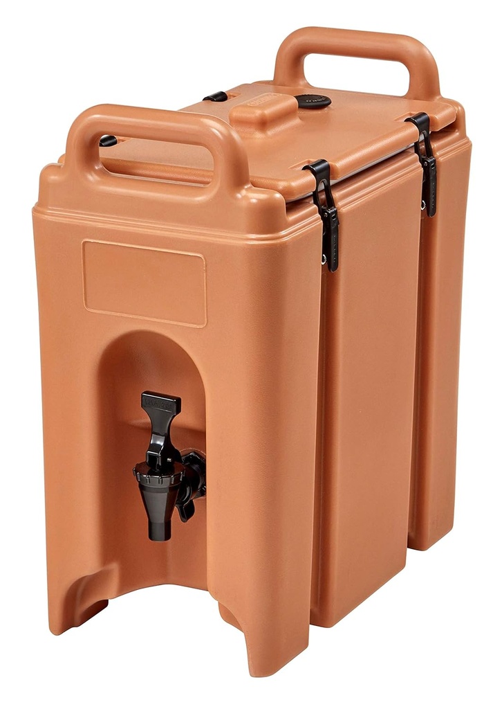Cambro 250LCD157 Camtainer 2.5 Gallon Capacity Coffee Beige Case of 1