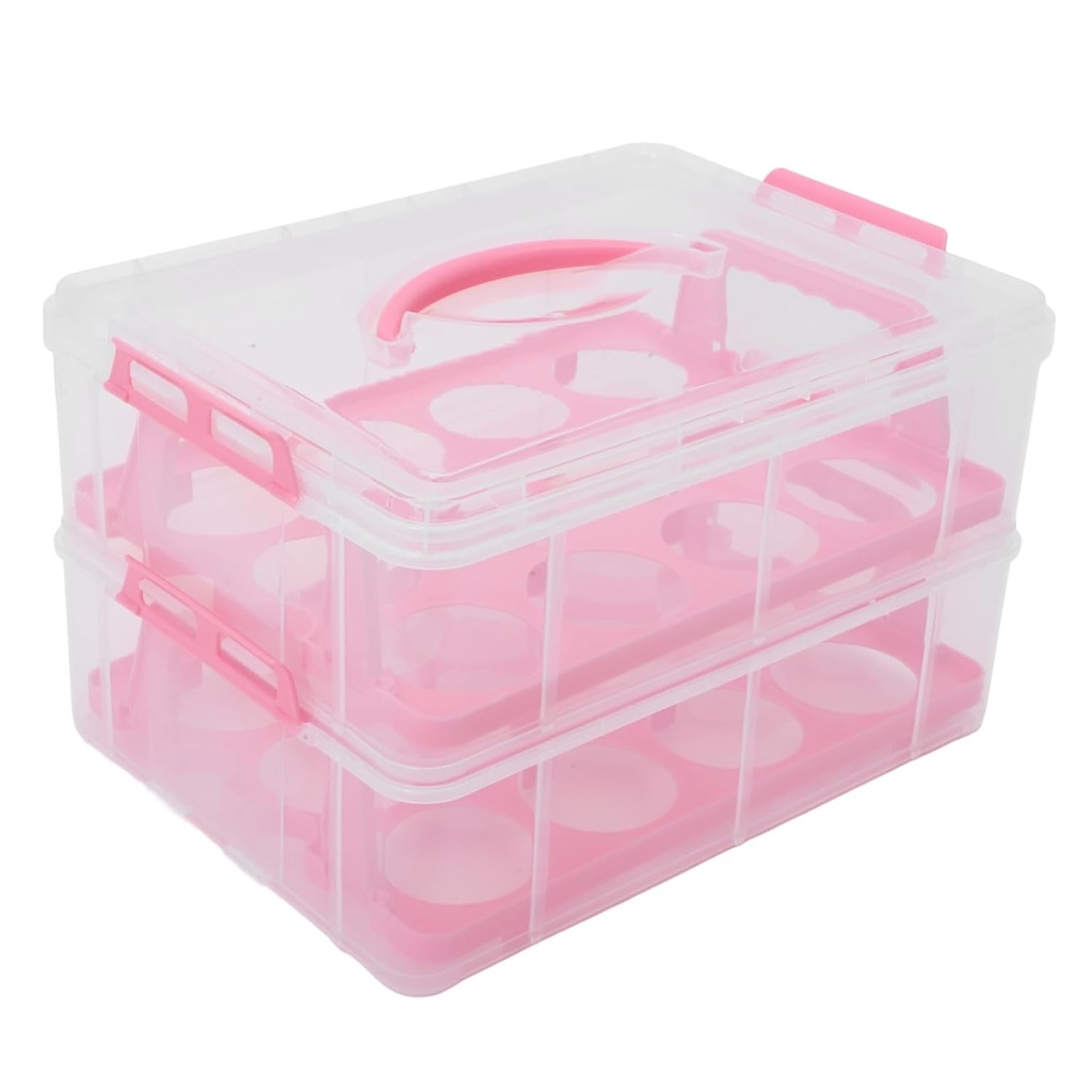 Clear Cake Carrier Handle Reusable Outdoor Cake Box for Birthday and Desserts Two Design for Decorative and Functional