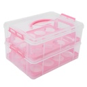Clear Cake Carrier Handle Reusable Outdoor Cake Box for Birthday and Desserts Two Design for Decorative and Functional