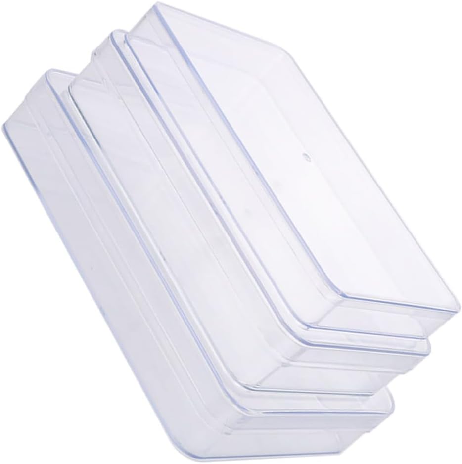 Zerodeko 3pcs Plastic Storage Boxes Makeup Storage Food Packaging Box Medicine Case