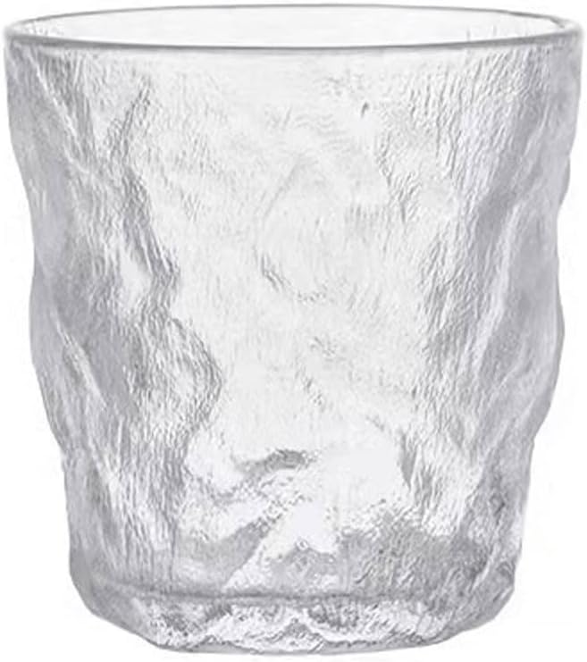 Water Cup Glass style summer personality glacier pattern creative water cup hammer pattern cup (Color : 350ML)