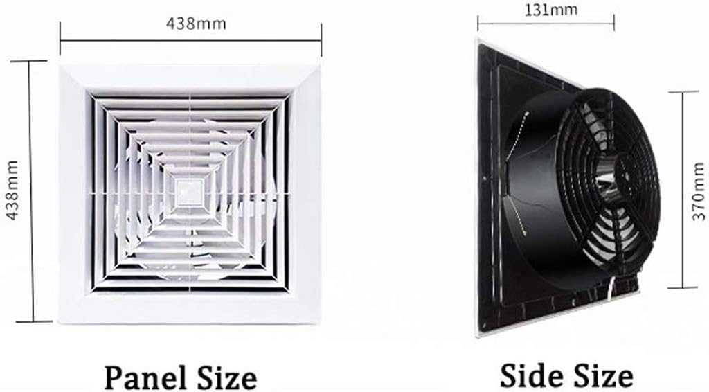 Exhaust Fan - Through-The-Wall Ventilation Fan for Vertical Discharge - Ideal for Ceiling Installation