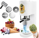 Spaghetti Ice Cream Maker, Spaghetti gelato Ice Cream Machine, 4 types Noodle Forming Outlet, Professional Ice Cream Press Machine, for Ice Cream Shops, Restaurants, Snack Bars, Cafés 220V
