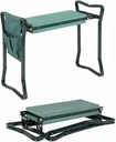 Folding Garden Kneeler and Seat with Tool Pouch Bag Thick Kneeling Pads Soft Decorative Garden Stools Workseats Portable Outdoor Foldable Kneeler Tools Bench