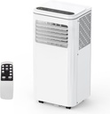 10000 BTUs Portable AC for Room up to 450 Sq. Ft., 3-in-1 Portable Air Conditioner, Dehumidifier & Fan with Remote Control, Window Installation Kit, 24H Timer, Sleep Mode