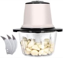 Food Processor, Household Electric Stainless Steel Automatic Meat Grinder, Meat, Vegetable, Fruit and Nut Chopper(20 * 13CM) (Color : D) (D)